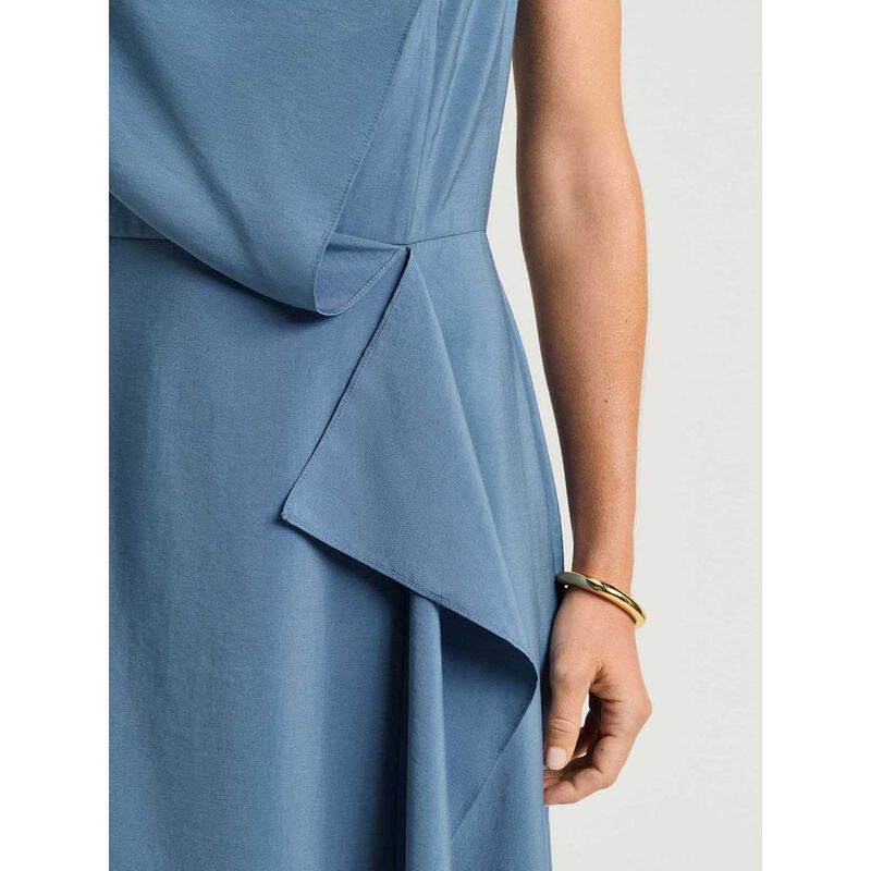 Veronika Maine Drapey Modal Draped Front Midi Dress image number 2